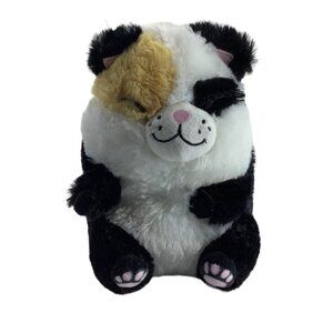 Nanco Belly Buddy Rinko The Calico‎ Cat Plush 9" Fat Cat Stuffed Animal Kawaii